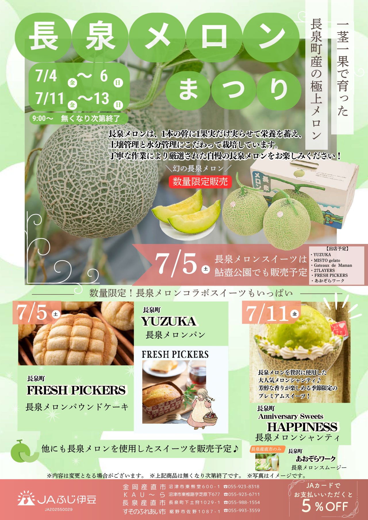 長泉メロンまつりチラシ